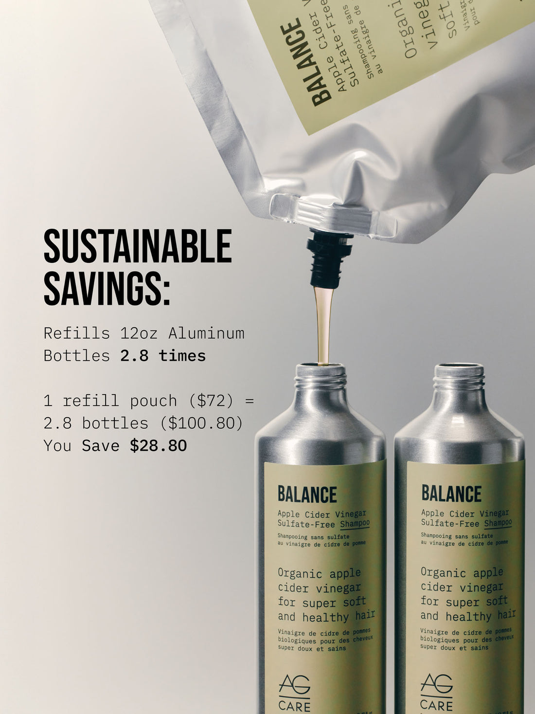 BALANCE Apple Cider Vinegar Sulfate-Free Shampoo